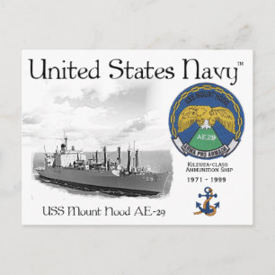 USS MONTAGEM AE- 29 - CARTÃO POSTAL