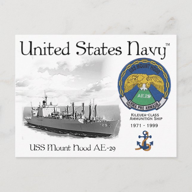 USS MONTAGEM AE- 29 - CARTÃO POSTAL (Frente)