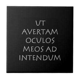Ut avertam oculos meos ad intendum