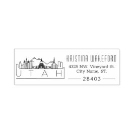 Utah | Carimbo de autoimpressão de endereço person