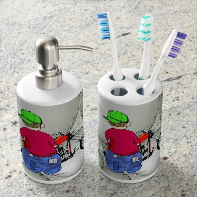 Utensílio De Banheiro Doodle de Abe R - EZ Ryda (Frente)