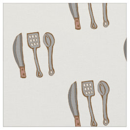 utensílios de cozinha padrão de tecido