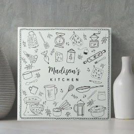 Utensílios de Cozinha Personalizados Desenhados à