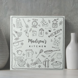 Utensílios de Cozinha Personalizados Desenhados à