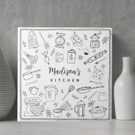 Utensílios de Cozinha Personalizados Desenhados à