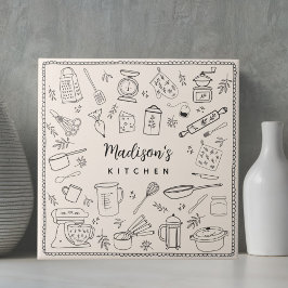 Utensílios de Cozinha Personalizados Desenhados à