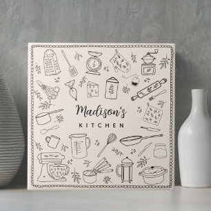 Utensílios de Cozinha Personalizados Desenhados à