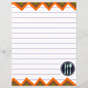 Utensílios de Cozinha Retrô Zigzag Chevron