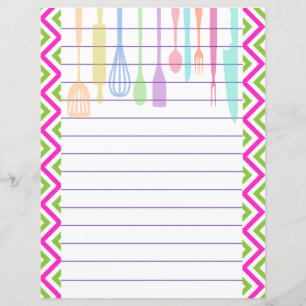 Utensílios de Cozinha Retrô Zigzag Chevron