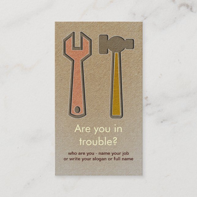 utiliza ferramentas o cartão de visita (Frente)