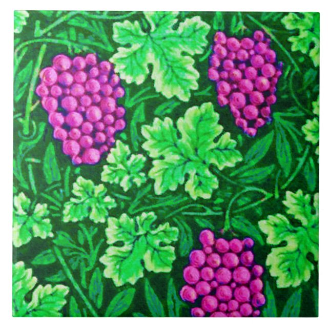 Uva William Morris, Magenta e Verde (Frente)