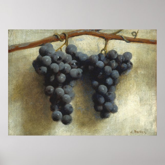 Uvas - Joseph Decker Fine Art Poster (Frente)