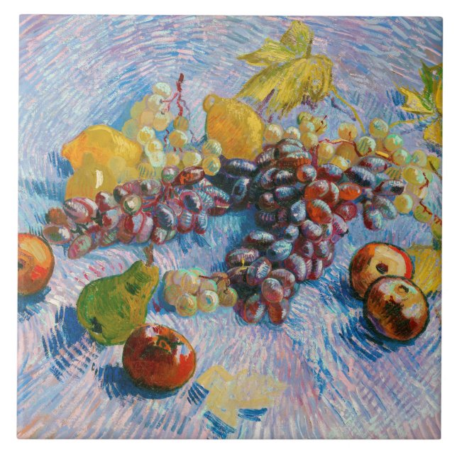 Uvas, limões, peras e maçãs, Van Gogh (Frente)