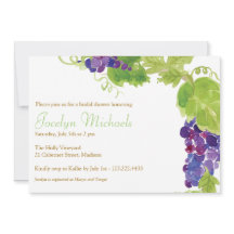 Uvas no Convite de festas Vine