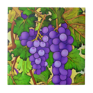 Uvas roxas em toranja