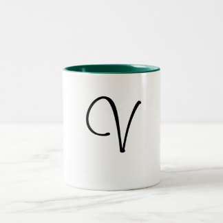 V caneca da letra