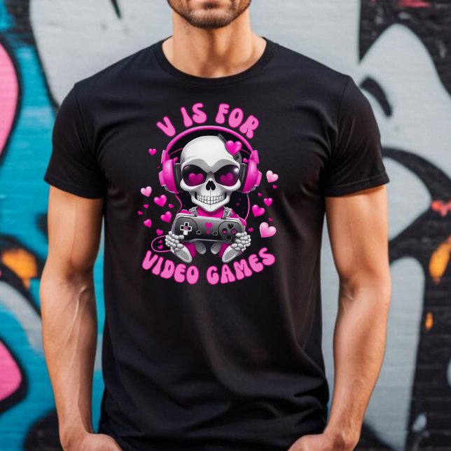 V é para Videos games e camiseta anti-Valentim (V Is For Video Games)