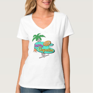 v mulher do pescoço corta camiseta
