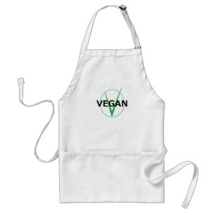 v são para o avental do vegan para cozinheiros