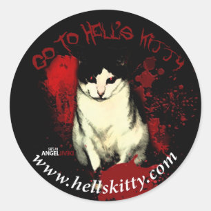 Vá à etiqueta do gatinho do inferno