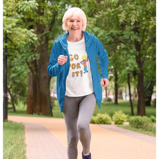 Vá em frente Camisa T Motivacional dizendo motivaç (Criador carregado)
