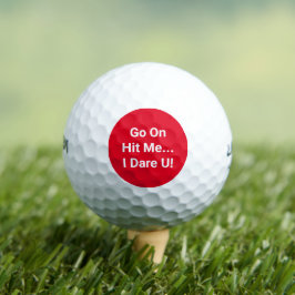 Vá em Frente Me Acerte Bola de Golfe Divertida