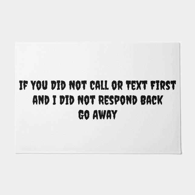 Vá Embora, tapetes de boas vindas (Frente)