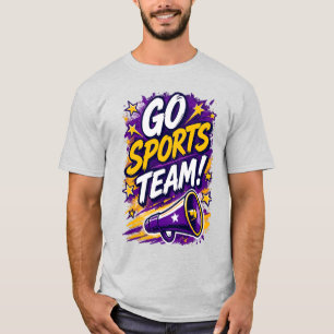 Vá Equipe Esportiva! Camiseta Divertida e Genérica