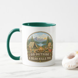 Vá Para Fora Pior Caso Um Urso Te Mate Caneca de C
