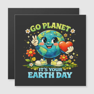 Vá Planeta É o Seu Dia da Terra verde