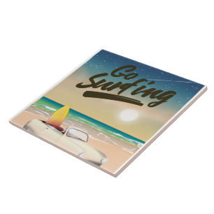 Vá surfar Poster de viagens!