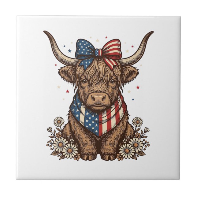 Vaca Alta Patriótica Vintage (Frente)