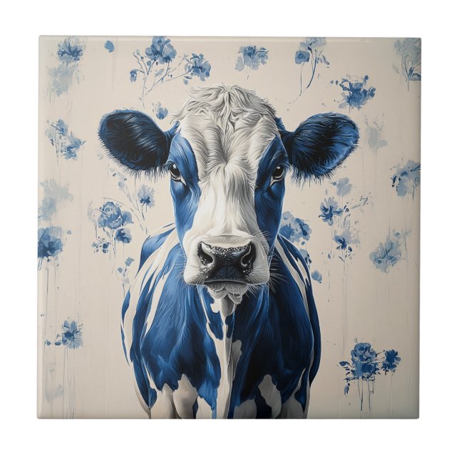 Vaca Azul Delft - Um Tributo Artístico Eterno (Frente)