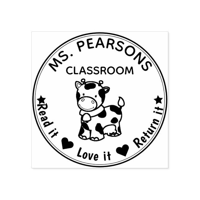 Vaca-branca - Da Sala de Aula do Carimbo de Madeir (Impressão)