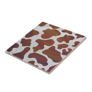 Vaca Castanho e Impressão Branco