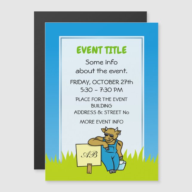 Vaca com Sinal (Frente/Verso)