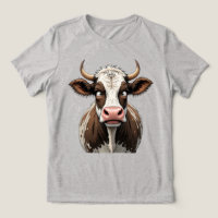 Vaca Cômica com Escrevendo Engraçado na Frente