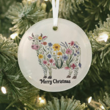 Vaca Cura, Flores Selvagens Por Aquarela, Campo, F