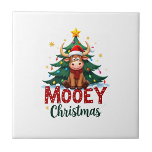 Vaca das Terras Altas Bezerra Chapéu de Papai Noel