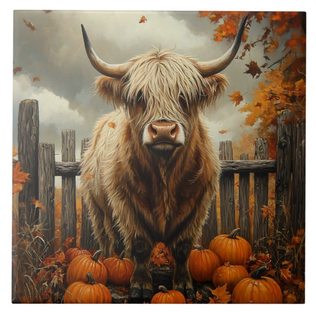 Vaca das Terras Altas no Campo de Abóboras (Frente)