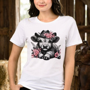 Vaca das Terras Superiores da Cowgirl
