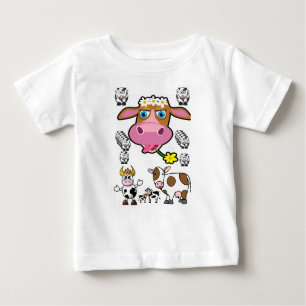 Vaca de Camiseta Bebê