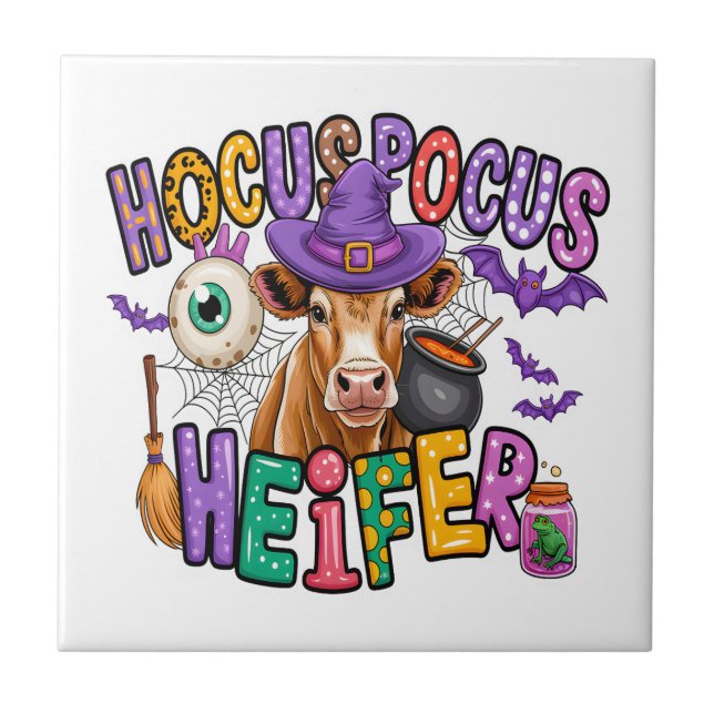 Vaca de Halloween da Novilha Hocus Pocus (Frente)