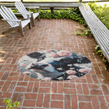 Vaca de Holstein em Pintura de Fazendas