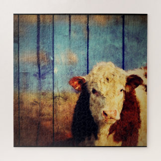 Vaca de quebra-cabeça de serra