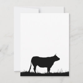 Vaca em um dique, com espaço para cópia