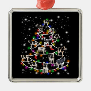 Vaca Engraçados ornamentos de árvores de Natal