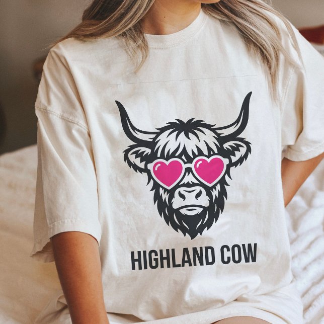 Vaca Fofa das Terras Altas com Óculos de Sol de Co (Criador carregado)