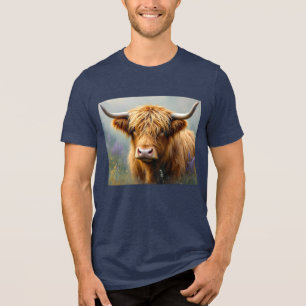 Vaca Highland no Prado Floral Fechar