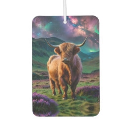 Vaca Highland Sob As Estrelas